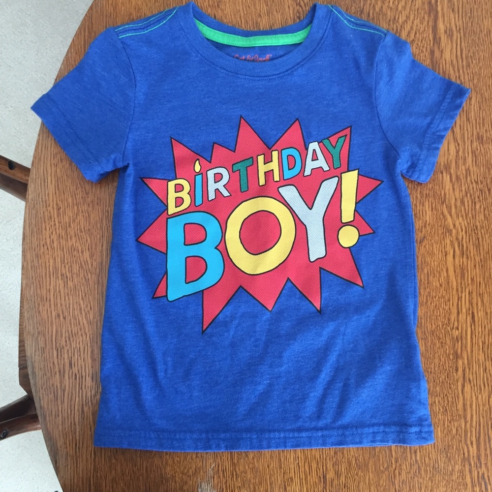 Cat & Jack birthday boy shirt 4T